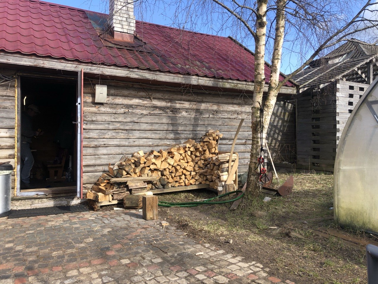 Баня снаружи